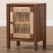 bali & pari Holitz Modern Bohemian Walnut Brown Finished Bayur Wood Nightstand - BSOHoltiz-Medium tone (NAT02)-Nightstand