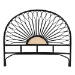 bali & pari Perenna Modern Bohemian Two-Tone Black and Natural Brown Rattan King Size Standalone Headboard - BSODC9045-Rattan-Black/Natural-HB-King