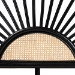 bali & pari Perenna Modern Bohemian Two-Tone Black and Natural Brown Rattan King Size Standalone Headboard - BSODC9045-Rattan-Black/Natural-HB-King