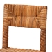 bali & pari Manrico Modern Bohemian Dark Brown Finished Wood and Natural Rattan 2-Piece Dining Chair Set - BSOMD39533-Mango Wood-DC