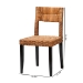 bali & pari Manrico Modern Bohemian Dark Brown Finished Wood and Natural Rattan 2-Piece Dining Chair Set - BSOMD39533-Mango Wood-DC