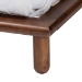 Baxton Studio Alivia Mid-Century Modern Walnut Brown Finished Wood Queen Size Bed Frame - BSOSW8539-Walnut-Queen