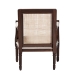 bali & pari Desmond Traditional French Beige Fabric and Dark Brown Finished Wood Accent Chair - BSOSEA687-Dark wood-NAT03/White -F00