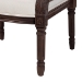bali & pari Desmond Traditional French Beige Fabric and Dark Brown Finished Wood Accent Chair - BSOSEA687-Dark wood-NAT03/White -F00