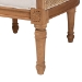 bali & pari Elizette Traditional French Beige Fabric and Honey Oak Finished Wood Accent Chair - BSOSEA689-Light wood-NAT01/White-F00