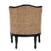bali & pari Elizette Traditional French Beige Fabric and Black Finished Wood Accent Chair - BSOSEA689-Black wood-BM02/White-F00