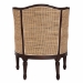 bali & pari Ornella Traditional French Beige Fabric and Dark Brown Finished Wood Accent Chair - BSOSEA667-Dark wood-NAT03/White-F00
