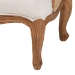 bali & pari Sylvestra Traditional French Beige Fabric and Honey Oak Finished Wood Low Seat Accent Chair - BSOSEA670-Light ton wood-NAT01/White-F00