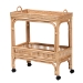 bali & pari Lombok Modern Bohemian Natural Brown Rattan Wine Cart