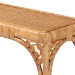 bali & pari Ramona Modern Bohemian Light Honey Rattan Console Table - BSODCWH1001-Light Honey Rattan-Ramona Console Table