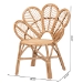 bali & pari Eliava Modern Bohemian Natural Rattan Flower Accent Chair - BSOFlower-Natural-AC