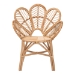 bali & pari Eliava Modern Bohemian Natural Rattan Flower Accent Chair - BSOFlower-Natural-AC
