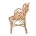 bali & pari Eliava Modern Bohemian Natural Rattan Flower Accent Chair - BSOFlower-Natural-AC