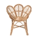 bali & pari Eliava Modern Bohemian Natural Rattan Flower Accent Chair - BSOFlower-Natural-AC