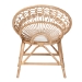 bali & pari Abriella Modern Bohemian Natural Brown Rattan Peacock Accent Chair - BSOPeacock-Natural-AC
