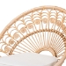 bali & pari Abriella Modern Bohemian Natural Brown Rattan Peacock Accent Chair - BSOPeacock-Natural-AC