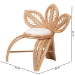bali & pari Gresham Modern Bohemian Natural Rattan Leaf Accent Chair - BSOLeave-Natural-AC