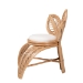 bali & pari Gresham Modern Bohemian Natural Rattan Leaf Accent Chair - BSOLeave-Natural-AC