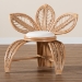 bali & pari Gresham Modern Bohemian Natural Rattan Leaf Accent Chair - BSOLeave-Natural-AC