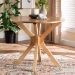 Baxton Studio Kenji Modern Natural Brown Finished Wood 34-Inch-Wide Round Wood Dining Table - BSORH7208T-Natural-35-IN-DT