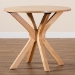 Baxton Studio Kenji Modern Natural Brown Finished Wood 34-Inch-Wide Round Wood Dining Table - BSORH7208T-Natural-35-IN-DT