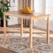 Baxton Studio Eveline Modern Natural Brown Finished Wood 43-Inch Dining Table - BSORH7006-Natural-DT