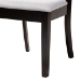 Baxton Studio Mari Modern Grey Fabric and Dark Brown Finished Wood 5-Piece Dining Set - BSOMari-Grey/Dark Brown-5PC Dining Set