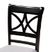Baxton Studio Noemi Modern Grey Fabric and Dark Brown Finished Wood 5-Piece Dining Set - BSONoemi-Grey/Dark Brown-5PC Dining Set