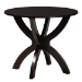 Baxton Studio Noemi Modern Beige Fabric and Dark Brown Finished Wood 5-Piece Dining Set - BSONoemi-Sand/Dark Brown-5PC Dining Set