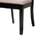Baxton Studio Noemi Modern Beige Fabric and Dark Brown Finished Wood 5-Piece Dining Set - BSONoemi-Sand/Dark Brown-5PC Dining Set
