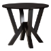 Baxton Studio Felice Modern Beige Fabric and Dark Brown Finished Wood 5-Piece Dining Set - BSOFelice-Sand/Dark Brown-5PC Dining Set