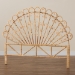 bali & pari Rasima Modern Bohemian Natural Brown Rattan Queen Size Standalone Headboard - BSOWS038-Rattan-Natural-HB-Queen