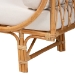 bali & pari Macias Modern Bohemian Natural Brown Rattan Daybed - BSODCWH10011-Light Honey Rattan-Charmilla Daybed