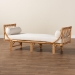 bali & pari Macias Modern Bohemian Natural Brown Rattan Daybed - BSODCWH10011-Light Honey Rattan-Charmilla Daybed