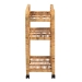 bali & pari Delphine Modern Bohemian Natural Rattan Kitchen Cart - BSODCWH10013-Maia-Natural Rattan-Cart