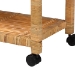 bali & pari Delphine Modern Bohemian Natural Rattan Kitchen Cart - BSODCWH10013-Maia-Natural Rattan-Cart