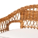 bali & pari Nella Modern Bohemian Natural Brown Rattan 2-Piece Dining Nook Banquette Set - BSONella-Natural/Light Honey Rattan-2PC Bench Set