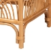 bali & pari Materra Modern bohemian Natural Brown Rattan Footstool - BSOMaterra-Light Honey Ratttan-Stool