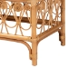 bali & pari Ibiza Modern bohemian Natural Brown Rattan Bench - BSOIbiza-Light Honey Rattan-Bench