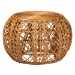 bali & pari Tiramisu Modern Bohemian Natural Brown Rattan Coffee Table