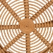 bali & pari Tiramisu Modern Bohemian Natural Brown Rattan Coffee Table - BSOTiramisu-Light Honey Rattan-CT