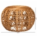 bali & pari Tiramisu Modern Bohemian Natural Brown Rattan Coffee Table - BSOTiramisu-Light Honey Rattan-CT