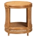 bali & pari Louis Modern Bohemian Natural Brown Rattan End Table - BSOLouis-Light Honey Rattan-ET