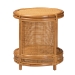 bali & pari Louis Modern Bohemian Natural Brown Rattan End Table - BSOLouis-Light Honey Rattan-ET
