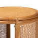 bali & pari Louis Modern Bohemian Natural Brown Rattan End Table - BSOLouis-Light Honey Rattan-ET
