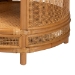 bali & pari Louis Modern Bohemian Natural Brown Rattan End Table - BSOLouis-Light Honey Rattan-ET