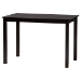 Baxton Studio Estera Mid-Century Modern Dark Brown Finished Wood and Rattan 5-Piece Dining Set - BSORH254C-Natural Rattan/DB-Rectangle-5PC Dining Set