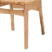 Baxton Studio Camilo Mid-Century Modern Oak Brown Finished Wood and Rattan 5-Piece Dining Set - BSORH257C-Natural Rattan-Round-5PC Dining Set