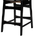Baxton Studio Hesper Mid-Century Modern Dark Brown Finished Wood and Rattan 5-Piece Pub Set - BSORH253P-Natural Rattan/Dark Brown-5PC Pub Set