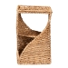 bali & pari Pelleas Modern Bohemian Natural Brown Seagrass and Wood End Table - BSOF232-FT22-Waterhyacinth/Metal-End Table